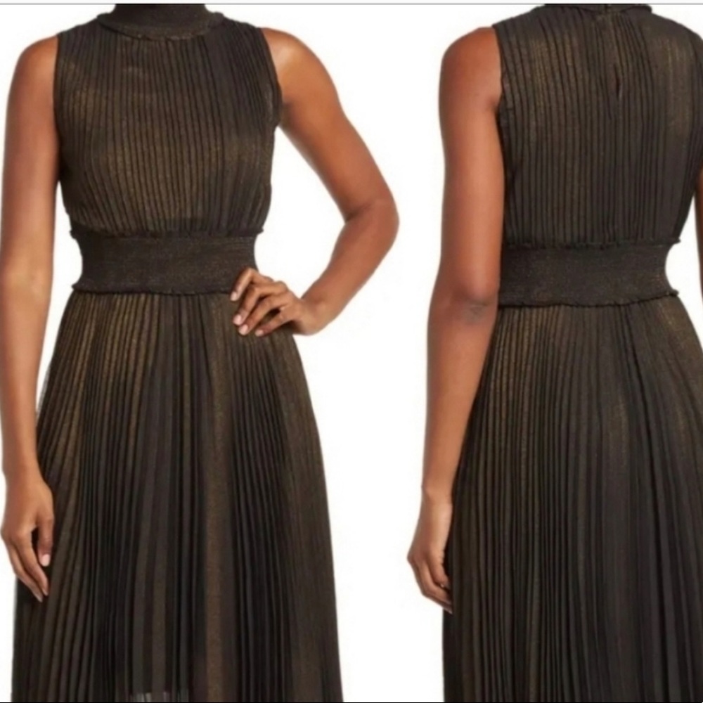 Nanette Lepore pleated maxi dress $168 - NWT
